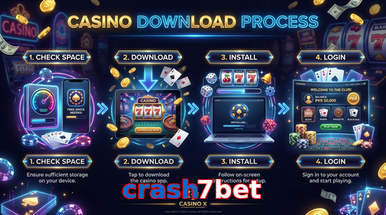 Game list for Crash7bet download section